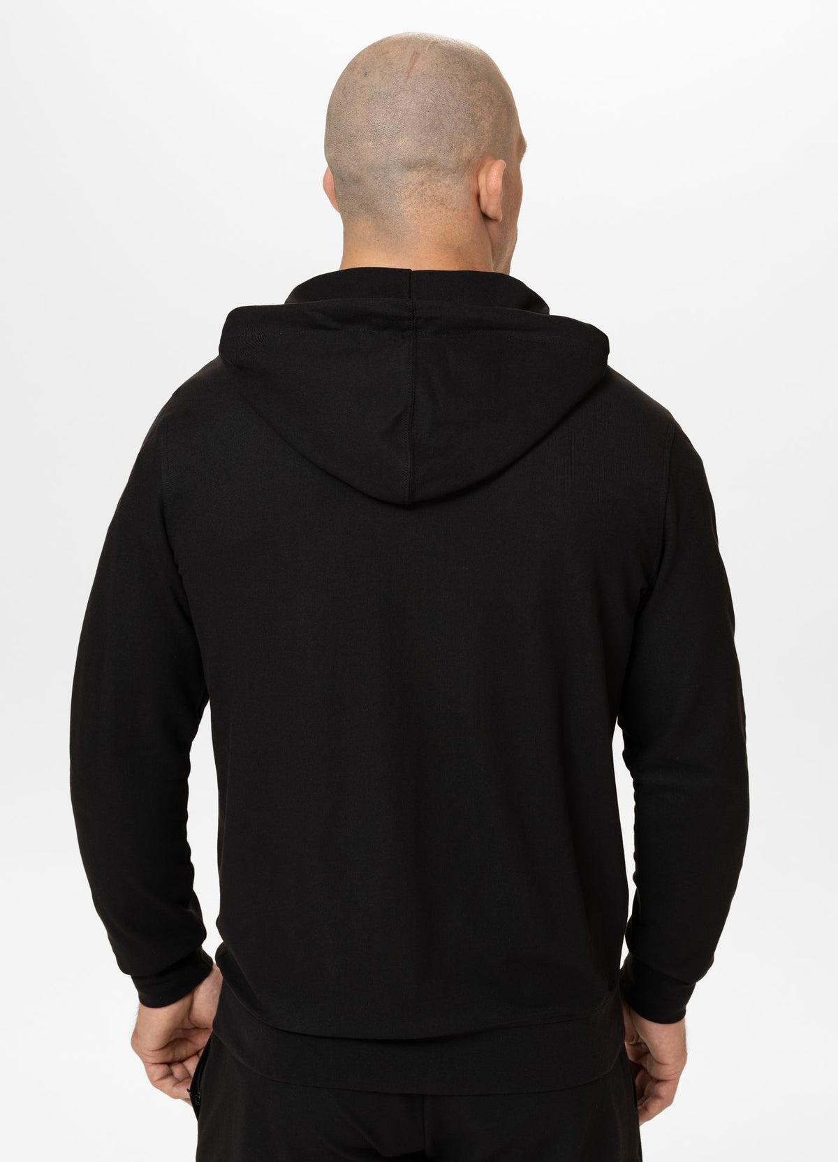 Men's Zip-up hoodie Pique Rockey - Black