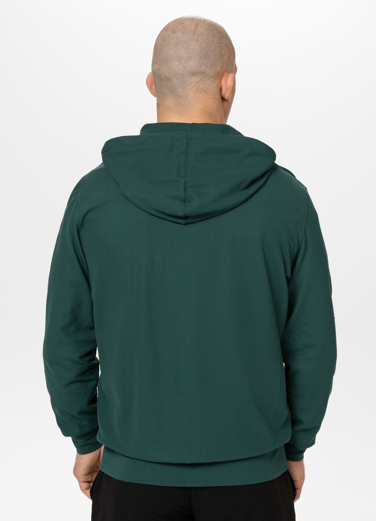 Men's Zip-up hoodie Pique Rockey - Dark green