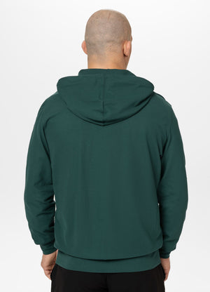 Men's Zip-up hoodie Pique Rockey - Dark green