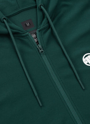 Men's Zip-up hoodie Pique Rockey - Dark green
