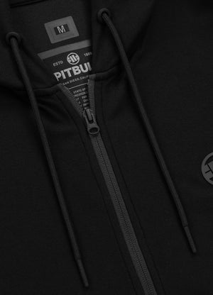 Men's Zip-up hoodie Pique Rockey - Black