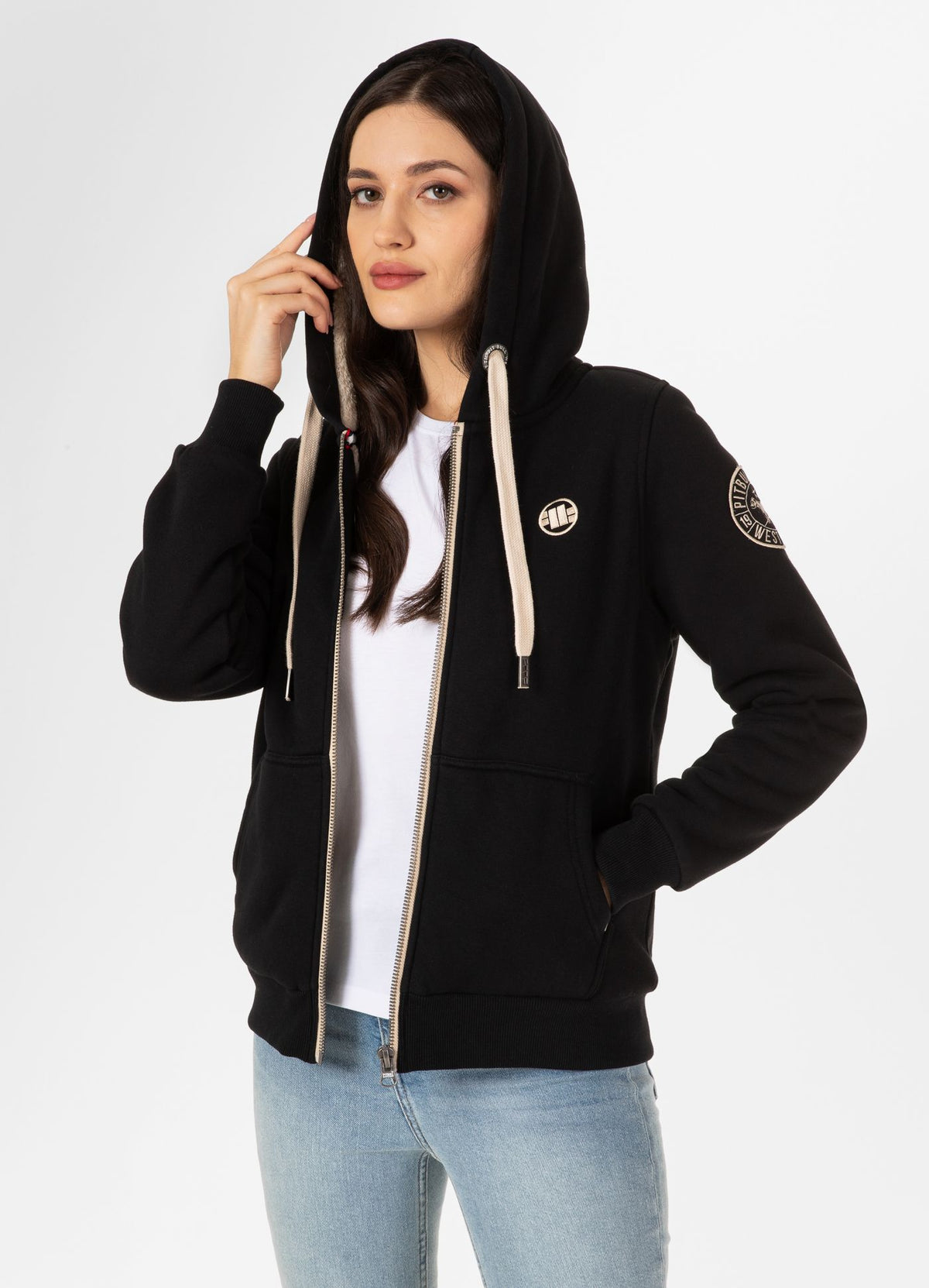 Women's zip-up hoodie Sherpa Ruffina