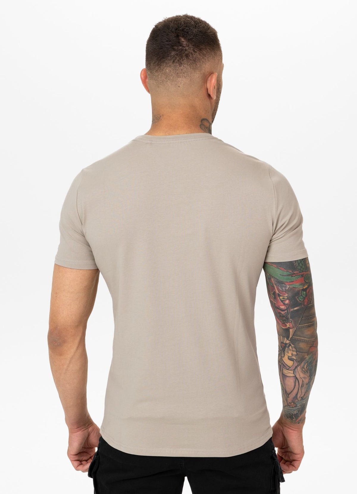 Men's T-Shirt Slim Fit USA CAL - Light Sand
