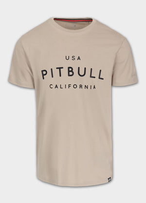 Men's T-Shirt Slim Fit USA CAL - Light Sand