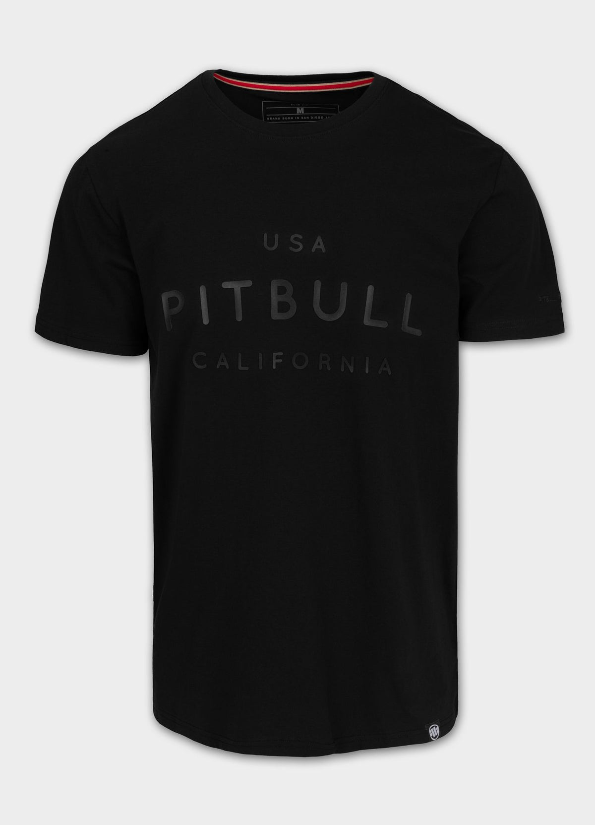 Men's T-Shirt Slim Fit USA CAL - Black