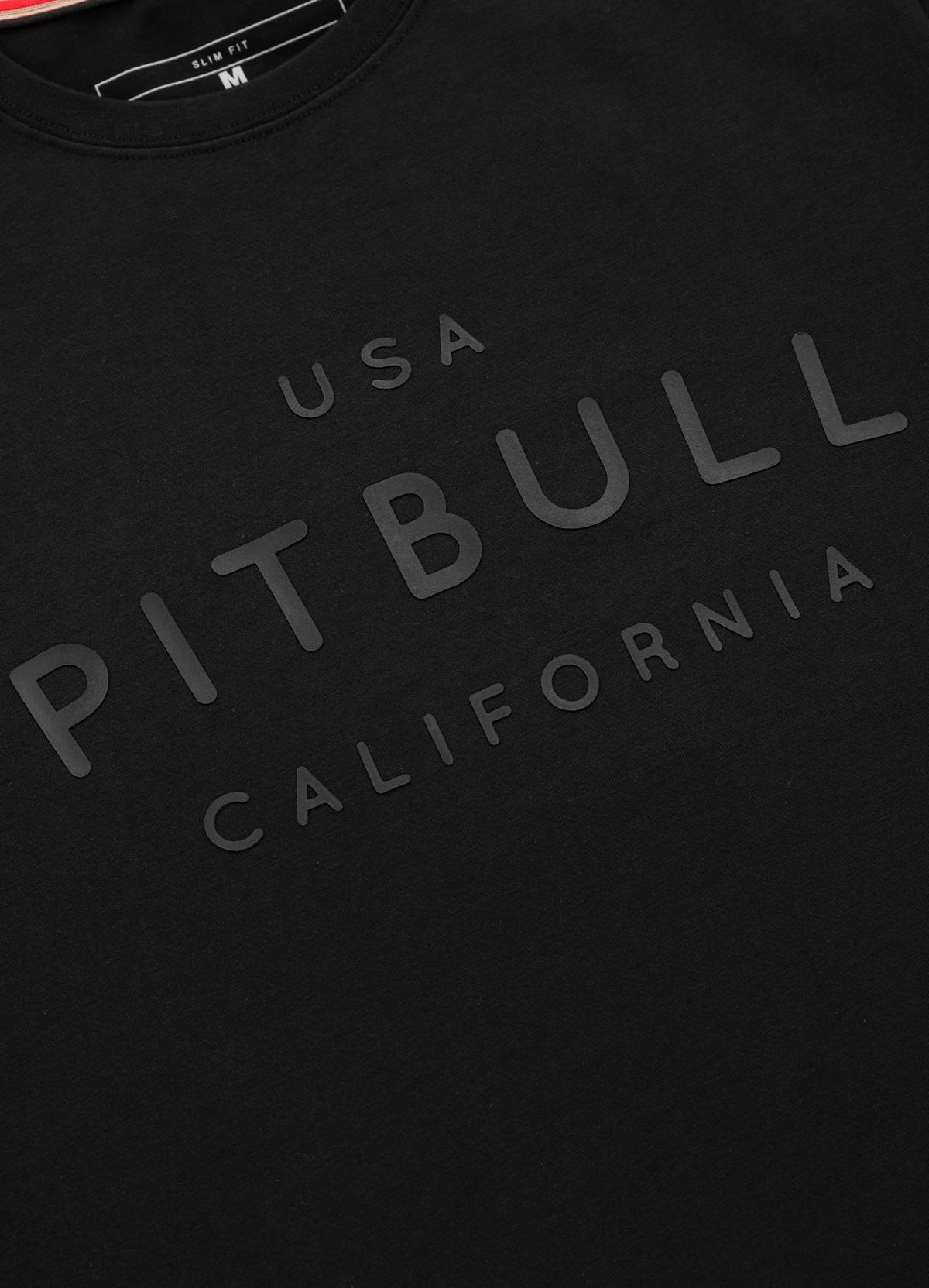 Men's T-Shirt Slim Fit USA CAL - Black