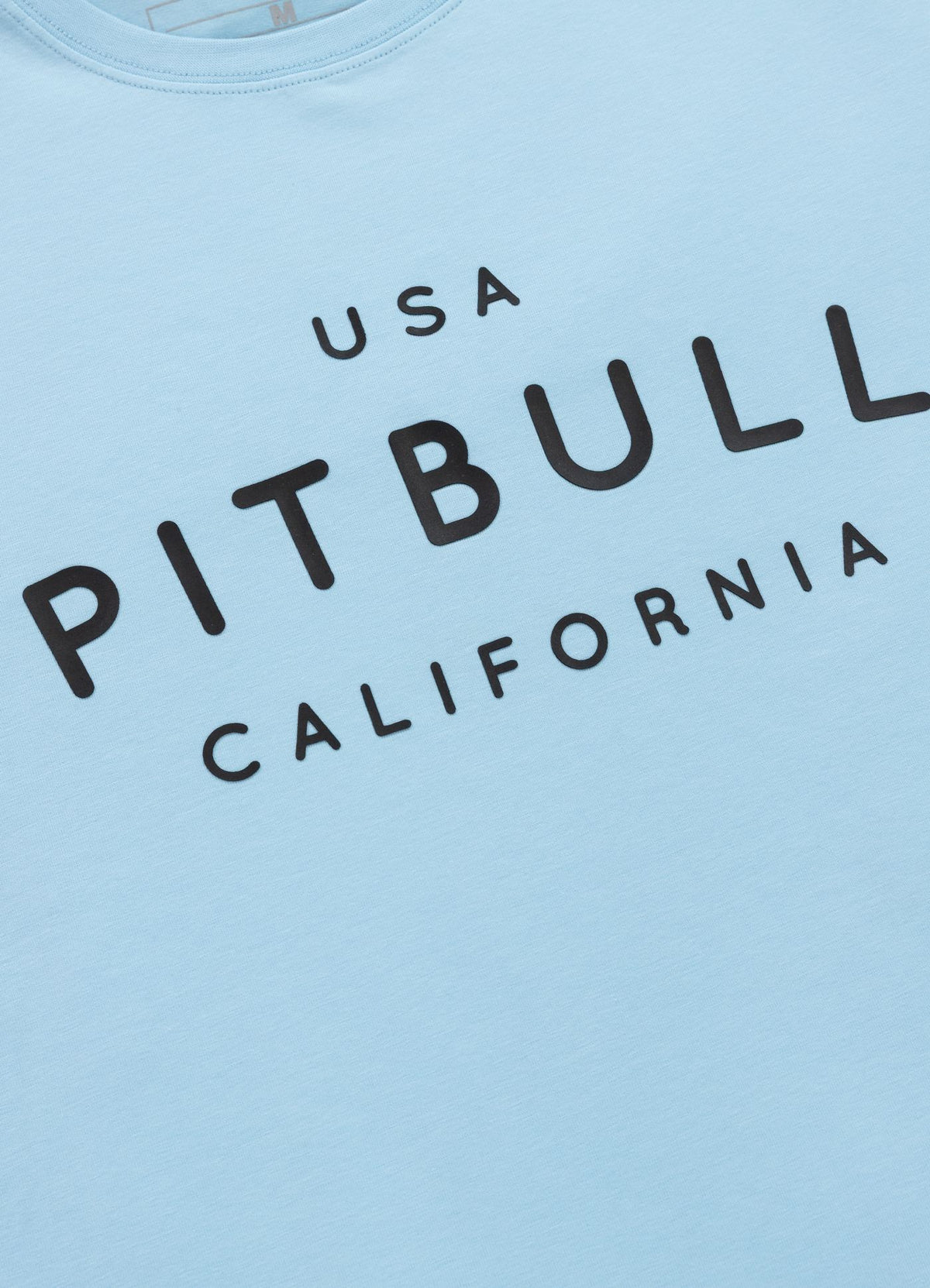 Men's T-Shirt Slim Fit USA CAL - Light blue