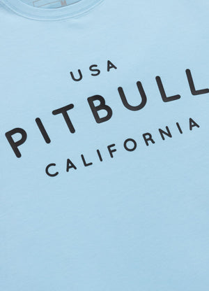 Men's T-Shirt Slim Fit USA CAL - Light blue