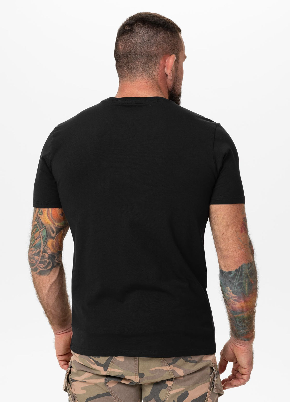 Men's T-Shirt Slim Fit USA CAL - Black