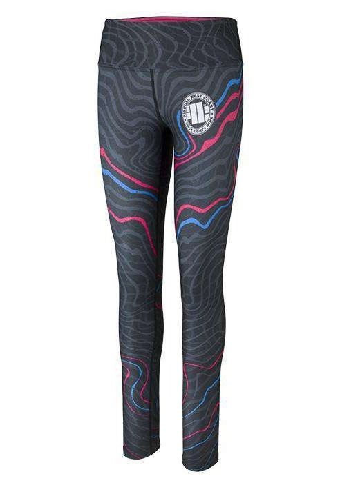 Legginsy damskie kompresyjne Waves - Pitbull.eu