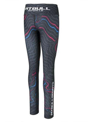 Legginsy damskie kompresyjne Waves - Pitbull.eu