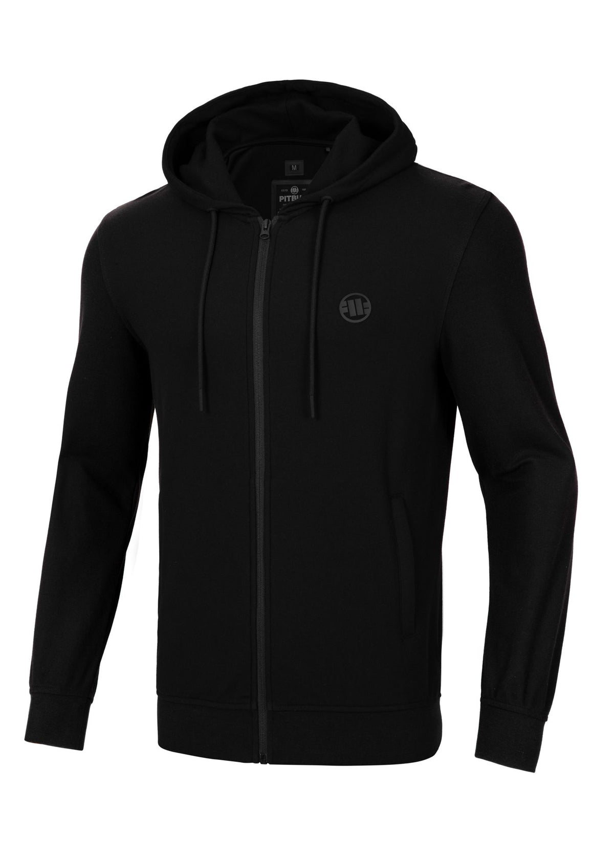 Men's Zip-up hoodie Pique Rockey - Black
