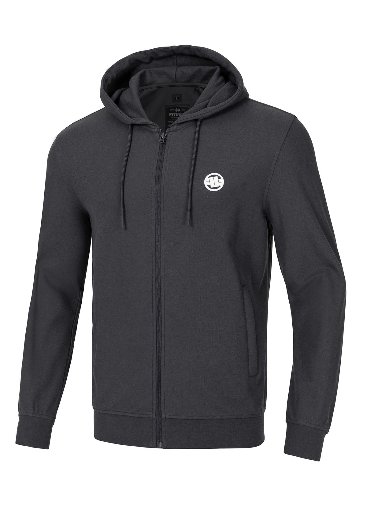 Men's Zip-up hoodie Pique Rockey - Graphite