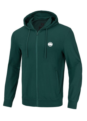 Men's Zip-up hoodie Pique Rockey - Dark green