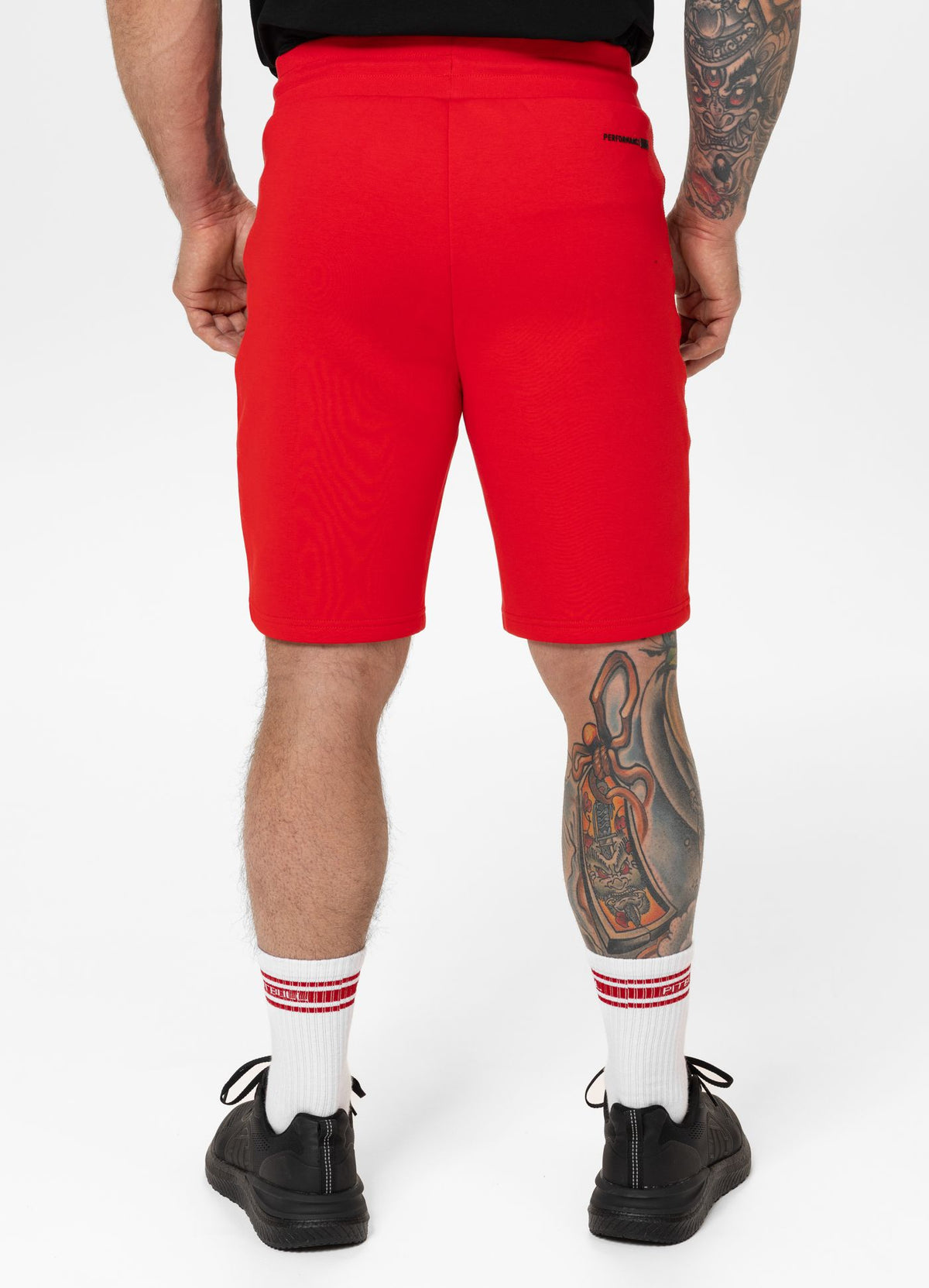 Herren Sweatshorts DOGWOOD - Fluo Rot