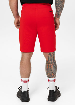 Herren Sweatshorts DOGWOOD - Fluo Rot