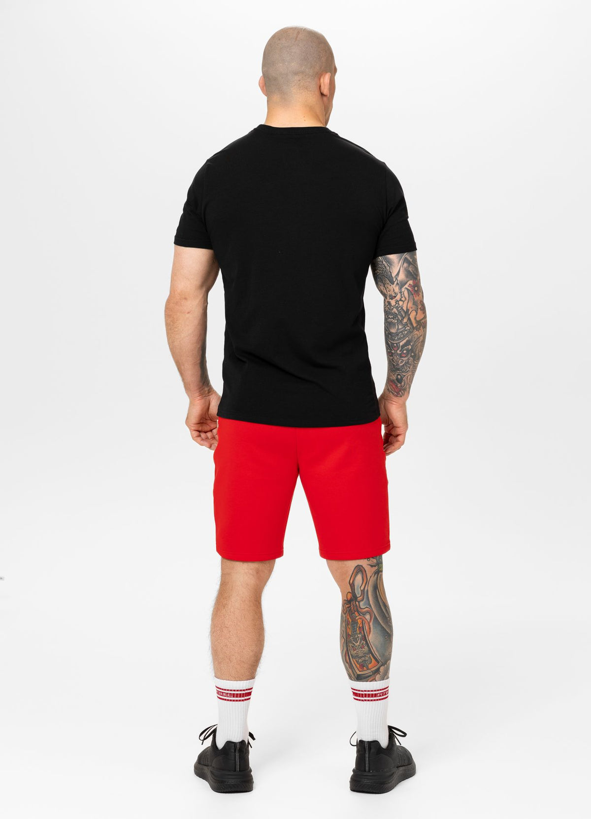 Herren Sweatshorts DOGWOOD - Fluo Rot