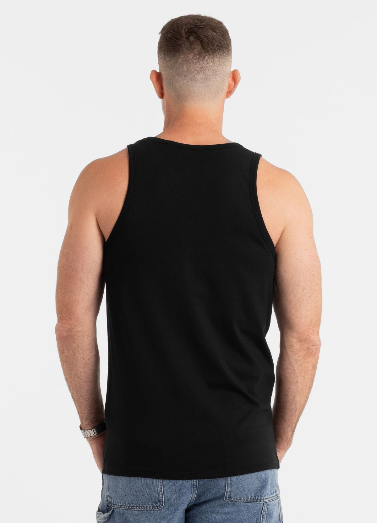 Herren Tanktop Slim Fit Drive - Weiß