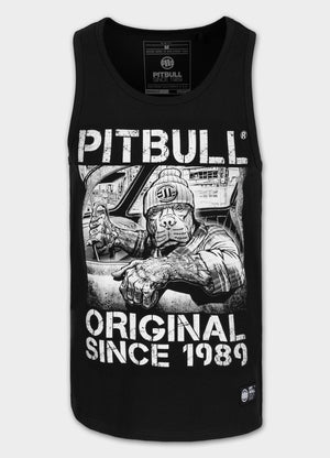 Herren Tanktop Slim Fit Drive - Weiß